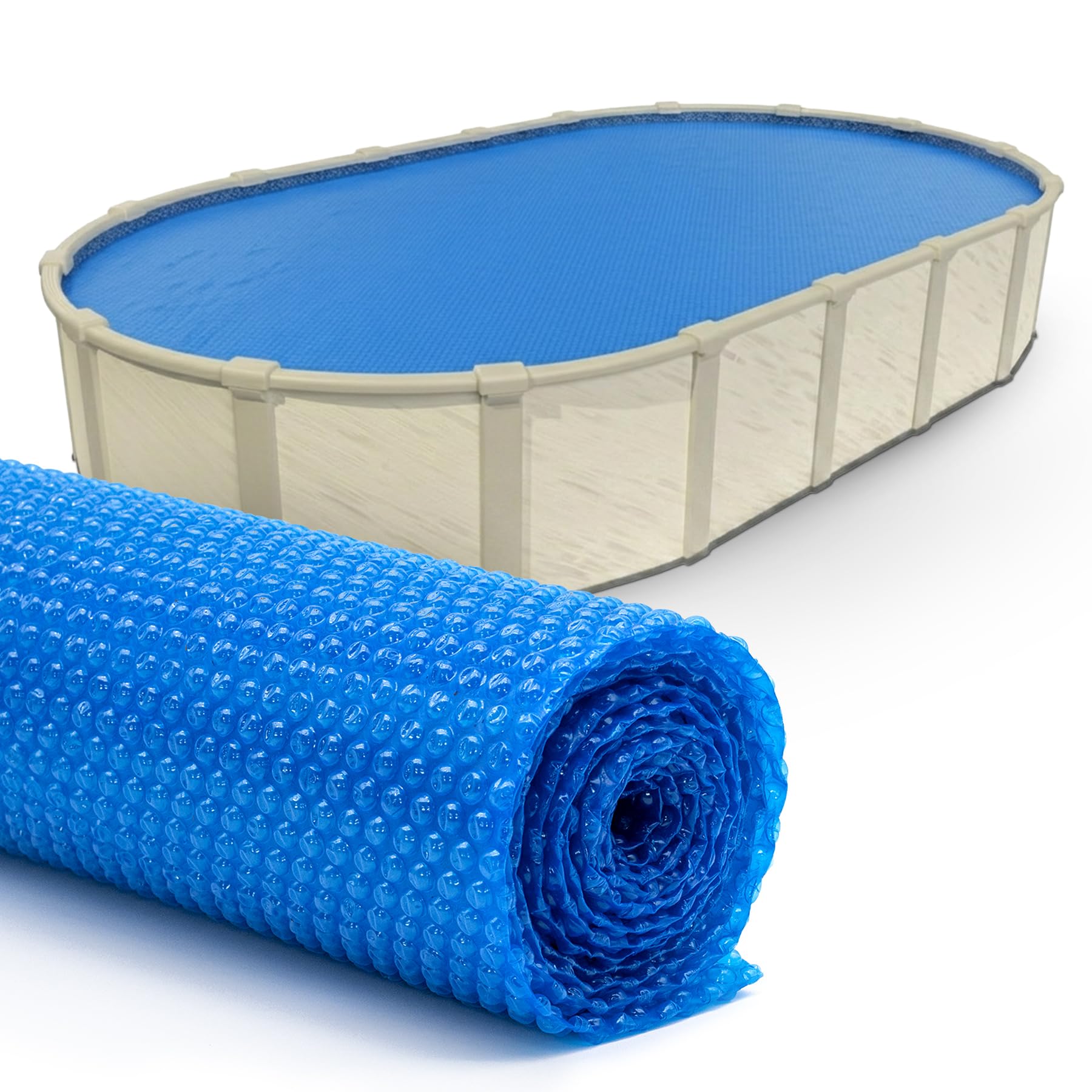 Amazon.com : Sun2Solar Blue 12 ft x 20 ft Oval Pool Solar Cover